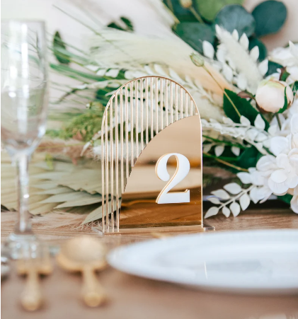 Art Deco Acrylic Table Numbers