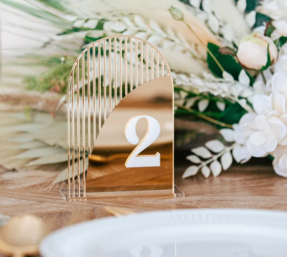Art Deco Acrylic Table Numbers